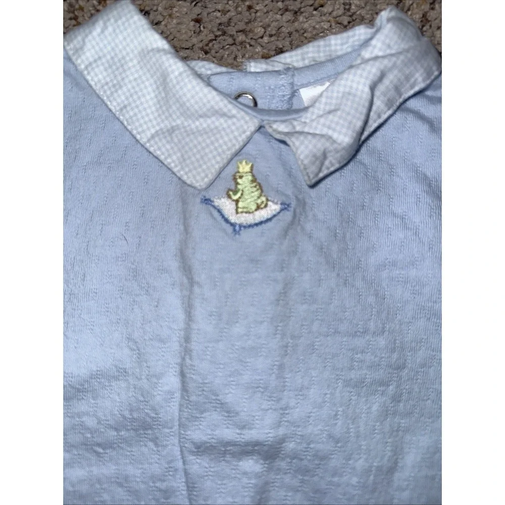 McBaby Baby Boys Blue‎ 2 pc. romper  outfit Size 6-9 months Kingdom Fairytale